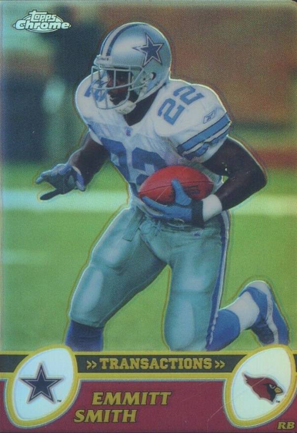 2003 Topps Chrome Emmitt Smith #73 Football Card