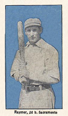 1910 Bishop & Co. P.C.L. Raymer, 2nd B. Sacramento # Baseball Card