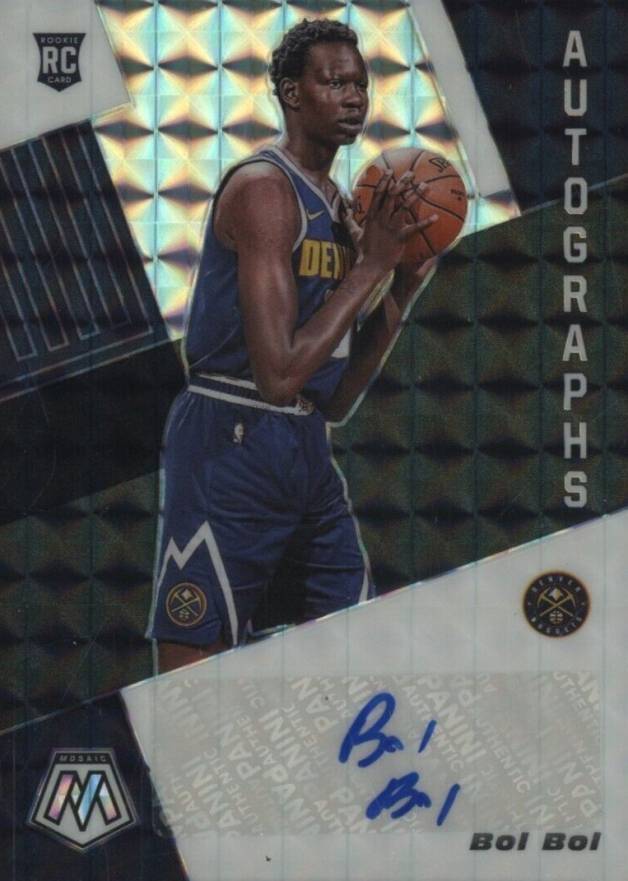 2019 Panini Mosaic Rookie Autographs Mosaic Bol Bol #RABOL Basketball Card