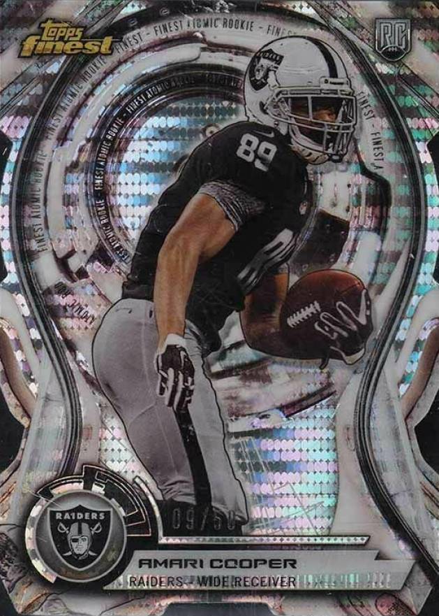 2015 Finest Atomic Rookie Die-Cut Amari Cooper #AC Football Card