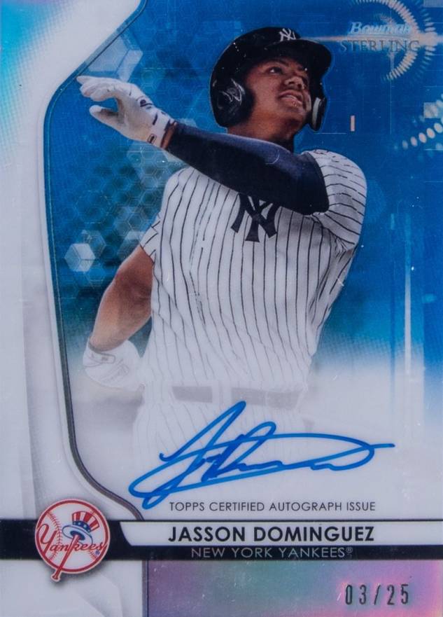 2020 Bowman Sterling Prospect Autographs Jasson Dominguez #JD Baseball Card