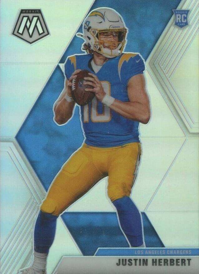 2020 Panini Mosaic Justin Herbert #204 Football Card