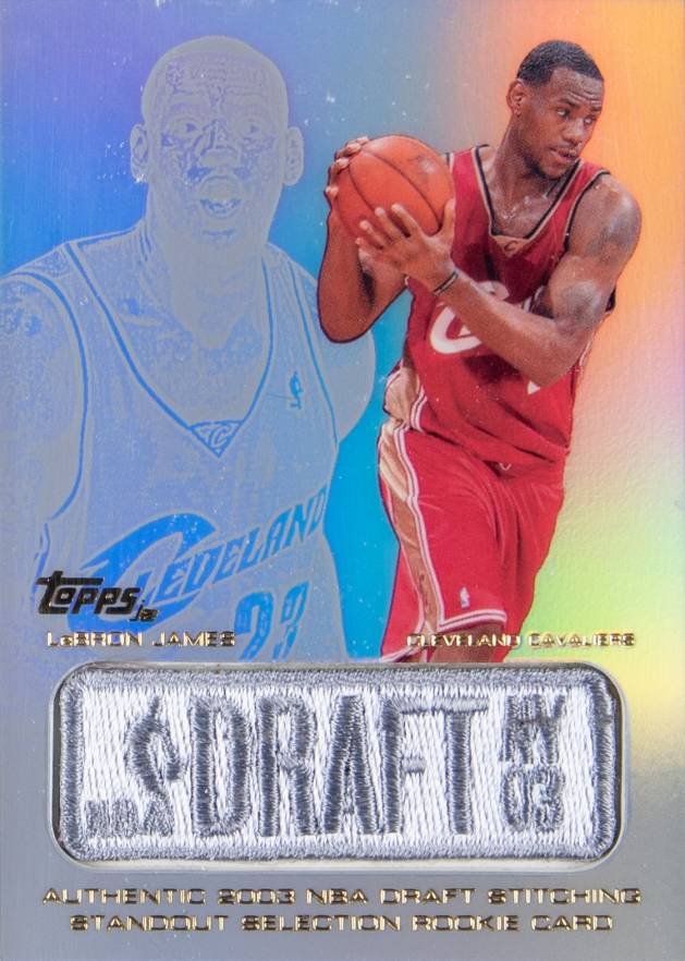 2003 Topps Jersey Edition LeBron James #JELJ Basketball Card