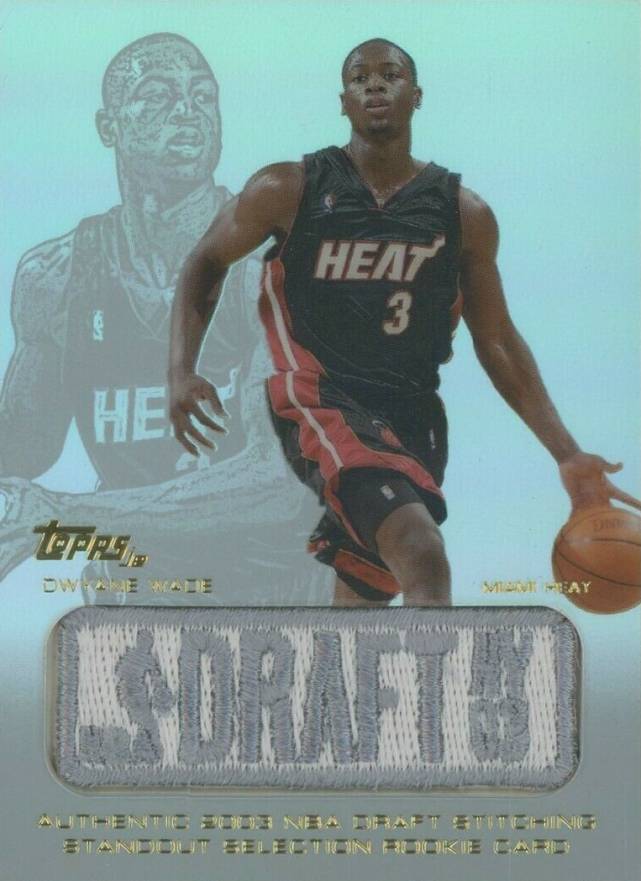 2003 Topps Jersey Edition Dwyane Wade #JEDW Basketball Card