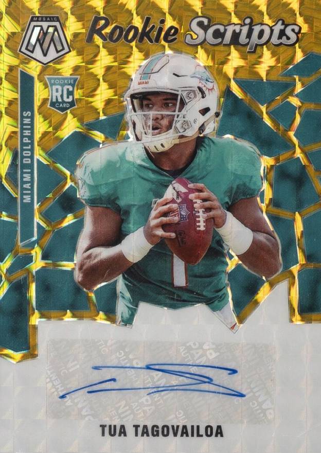 2020 Panini Mosaic Rookie Scripts Tua Tagovailoa #RS3 Football Card