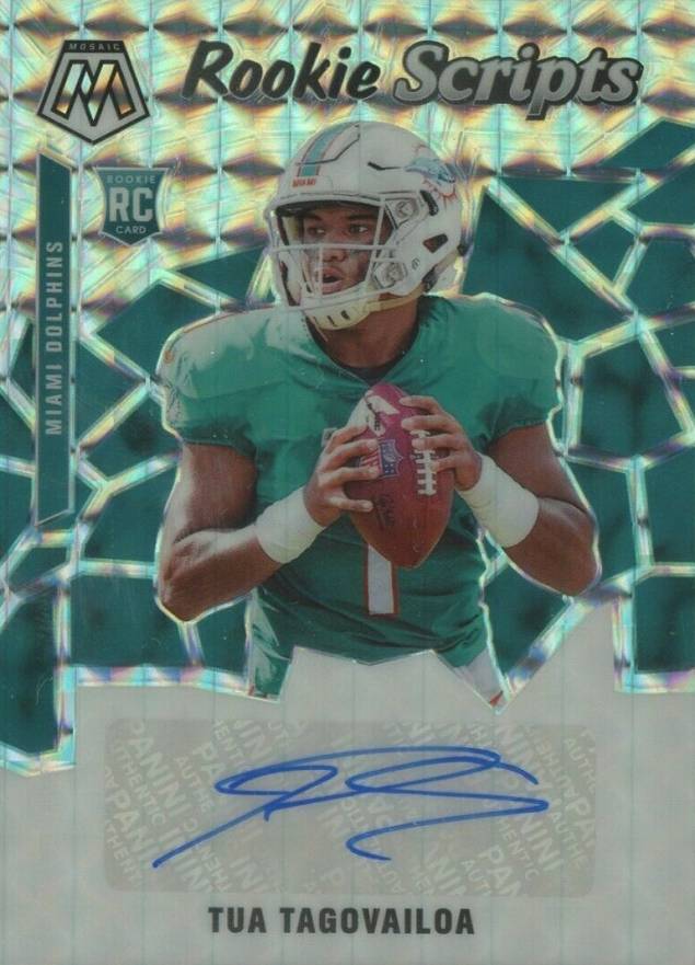 2020 Panini Mosaic Rookie Scripts Tua Tagovailoa #RS3 Football Card