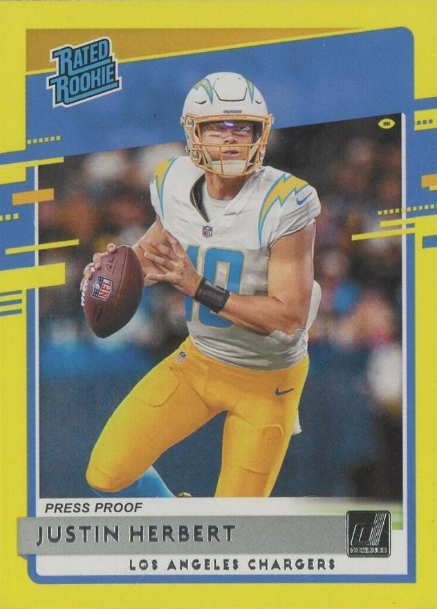 2020 Panini Donruss Justin Herbert #303 Football Card