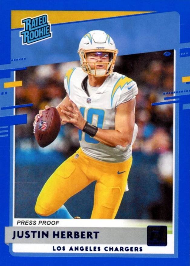 2020 Panini Donruss Justin Herbert #303 Football Card