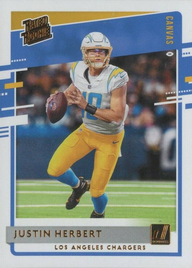 2020 Panini Donruss Justin Herbert #303 Football Card