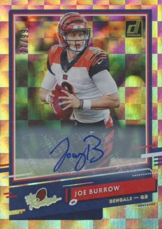 2020 Panini Donruss The Rookies Joe Burrow #TR-JB Football Card