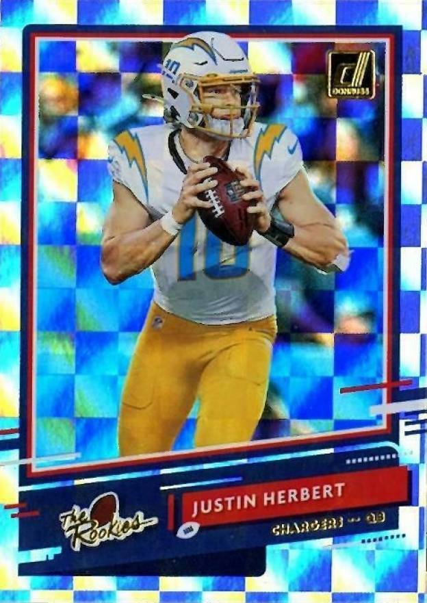 2020 Panini Donruss The Rookies Justin Herbert #TR-JH Football Card