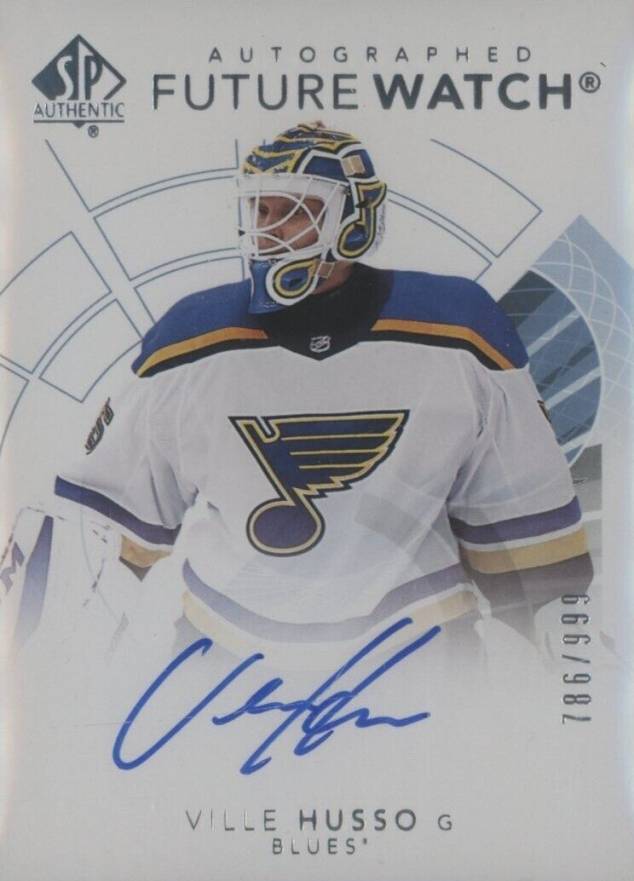 2017 SP Authentic  Ville Husso #158 Hockey Card