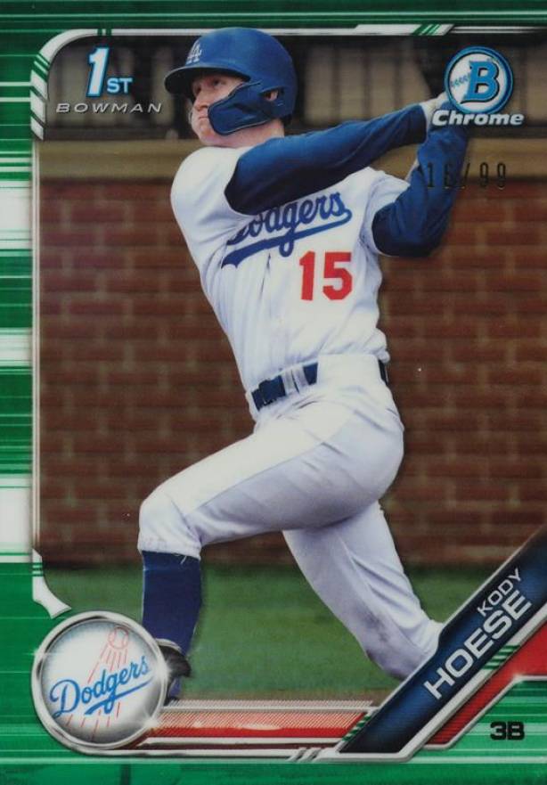 2019 Bowman Draft Kody Hoese #BDC187 Baseball Card