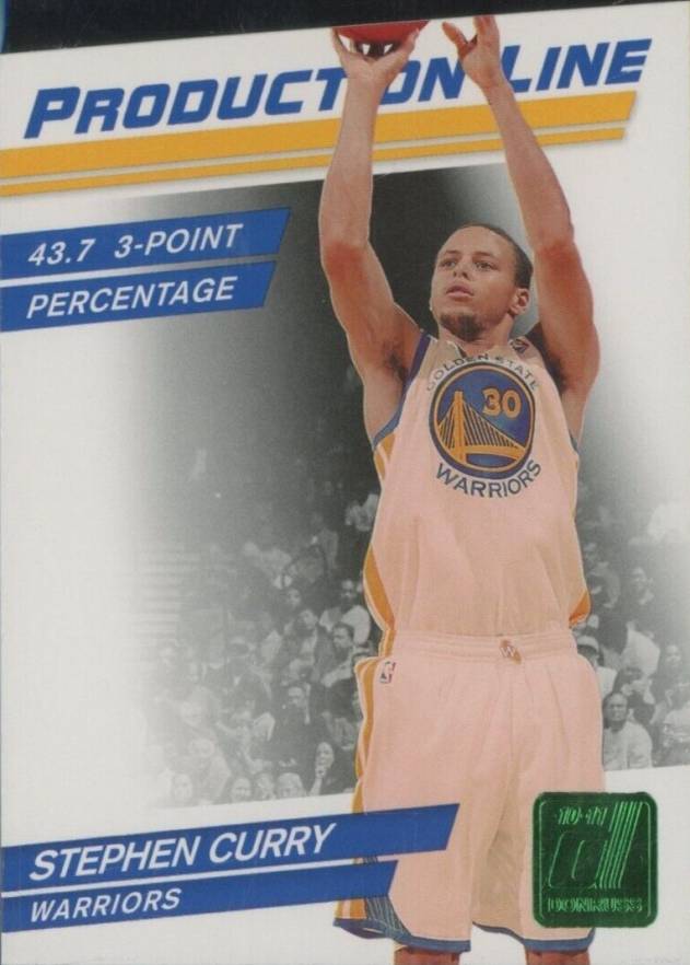 2010 Donruss Production Line Stephen Curry #96 Basketball Card