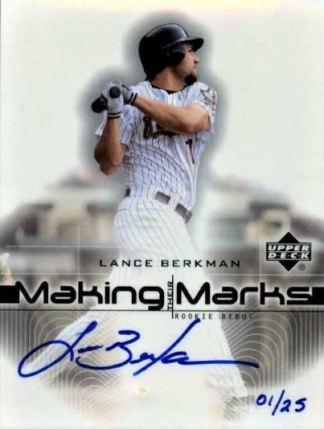 2002 Upper Deck Rookie Debut Making Their Marks Lance Berkman #LB Baseball Card