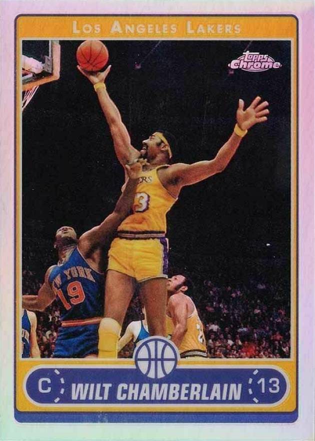 2006 Topps Chrome Wilt Chamberlain #154 Basketball Card