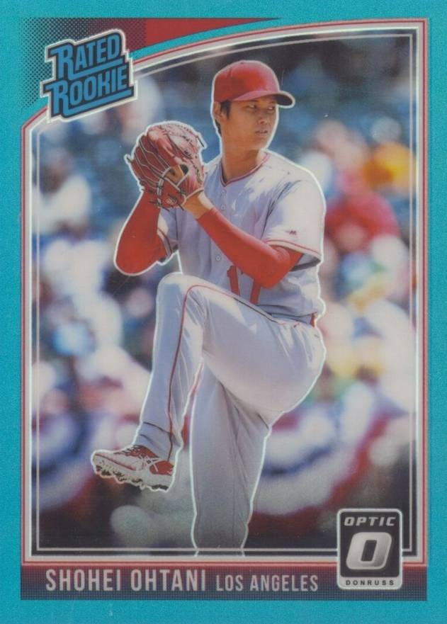 2018 Panini Chronicles Donruss Optic Rated Rookies Shohei Ohtani #180 Baseball Card