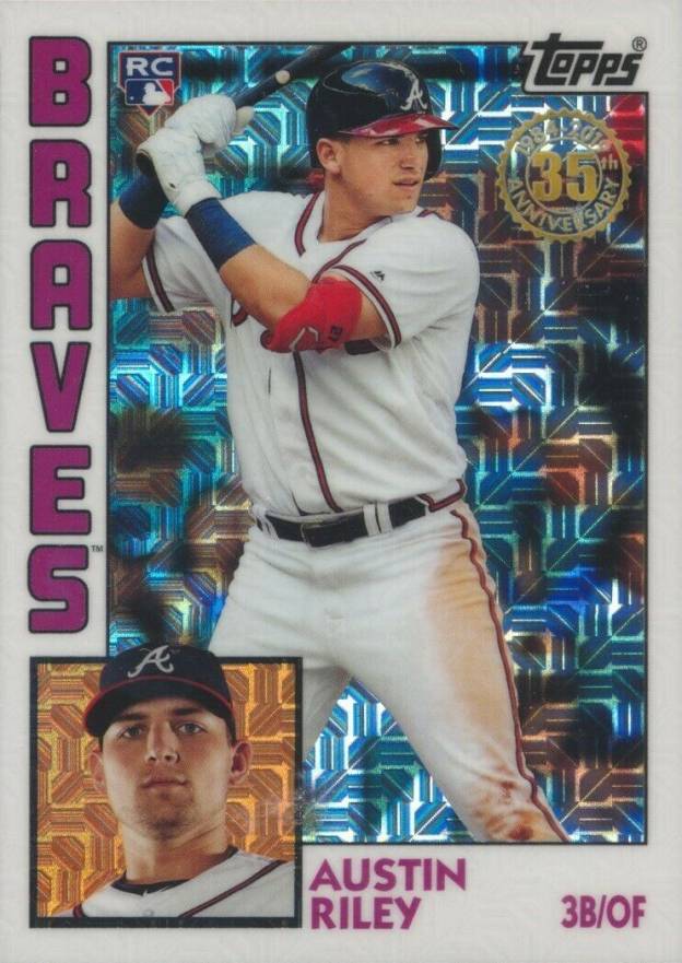 2019 Topps Silver Pack 1984 Chrome Promo  Austin Riley #7 Baseball Card