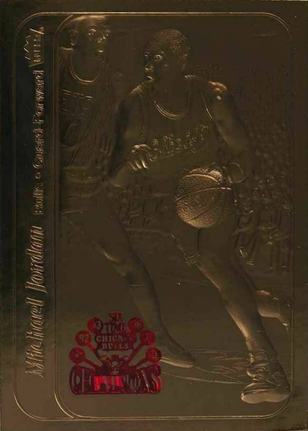 1997 Fleer 23KT Gold Card Michael Jordan # Basketball Card