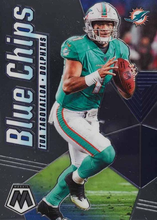 2020 Panini Mosaic Blue Chips Tua Tagovailoa #BC15 Football Card