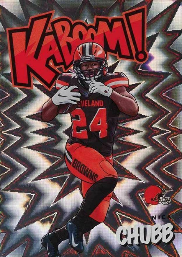 2020 Panini Absolute Kaboom! Nick Chubb #KNC Football Card