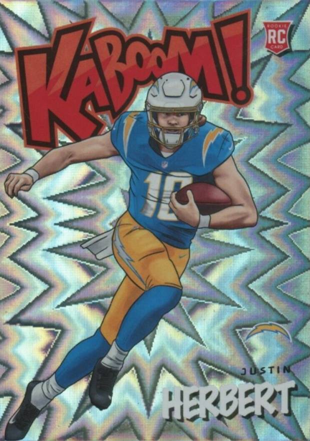 2020 Panini Absolute Kaboom! Justin Herbert #KJH1 Football Card