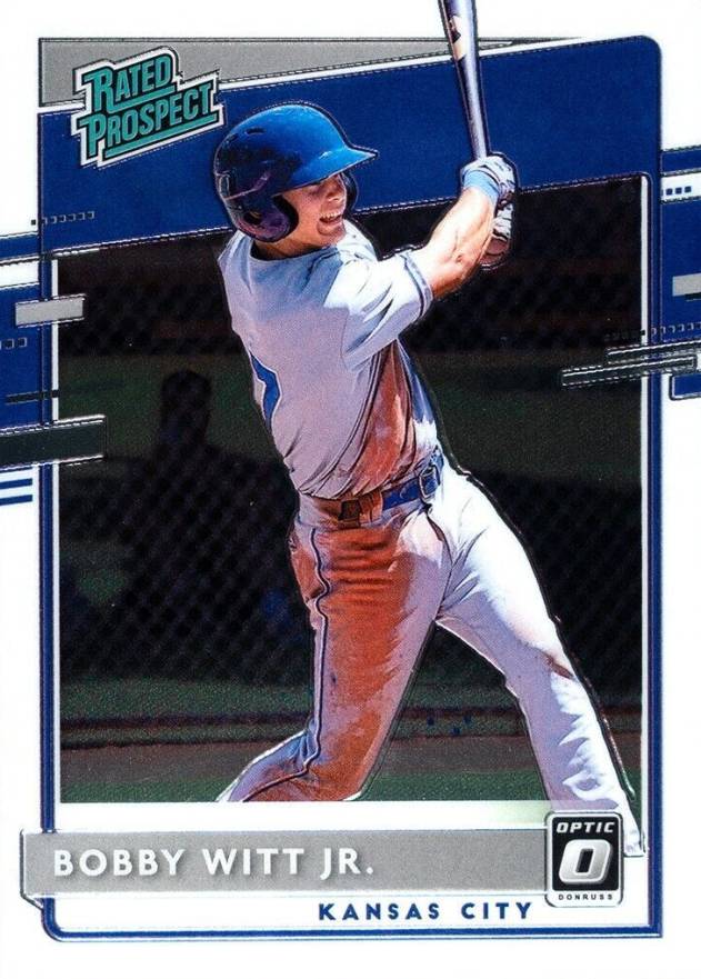 2020 Panini Donruss Optic Rated Prospects Bobby Witt Jr. #RP2 Baseball Card