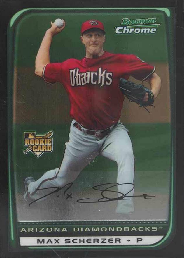 2008 Bowman Chrome Draft Max Scherzer #BDP33 Baseball Card