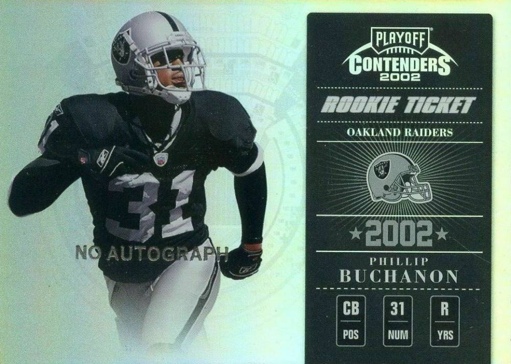 2002 Playoff Contenders Phillip Buchanon #161 Football Card