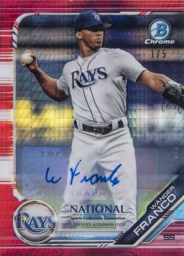 2019 Bowman Chrome National Convention Wander Franco #BNRWF Baseball Card