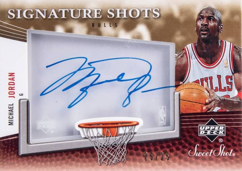 2006 Upper Deck Sweet Shot Signature Shots Acetate Michael Jordan #SSAMJ Basketball Card