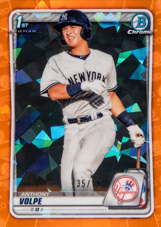 2020 Bowman Chrome Sapphire Edition Anthony Volpe #BCP139 Baseball Card