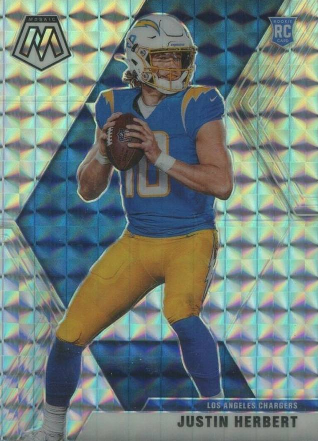 2020 Panini Mosaic Justin Herbert #204 Football Card