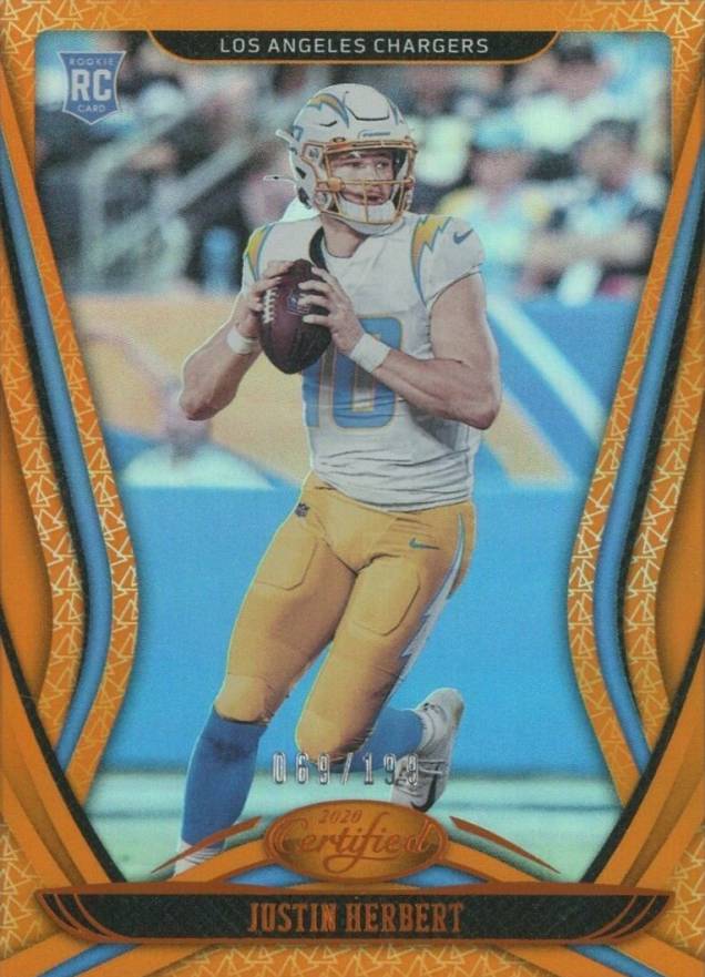 2020 Panini Certified Justin Herbert #103 Football Card