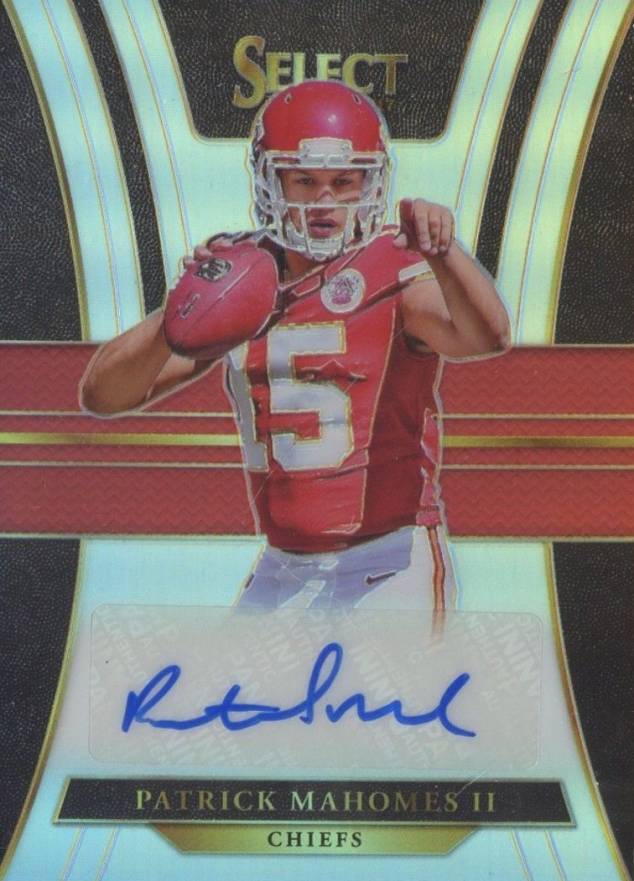 2017 Panini Select Rookie Signatures Prizm Patrick Mahomes II #RSPM Football Card