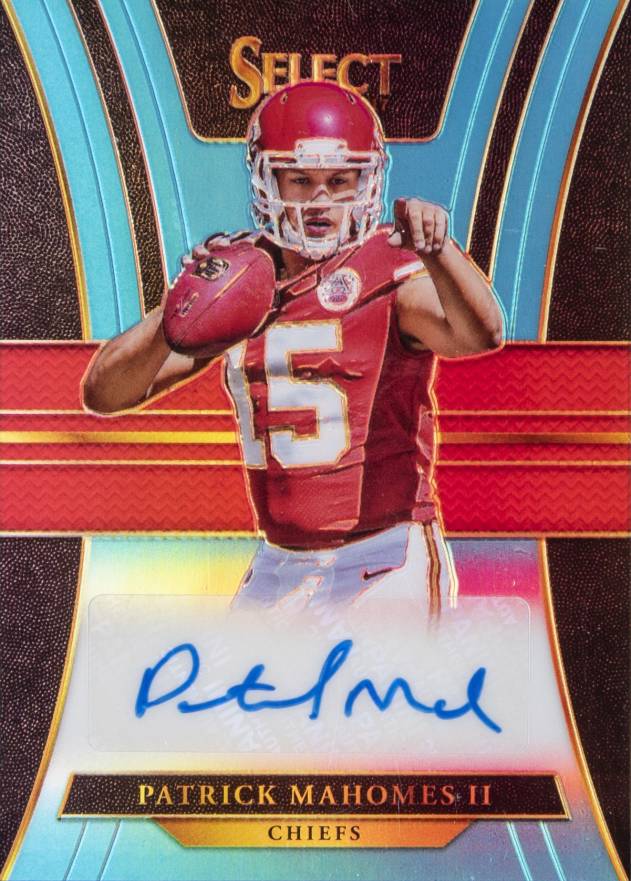 2017 Panini Select Rookie Signatures Prizm Patrick Mahomes II #RSPM Football Card