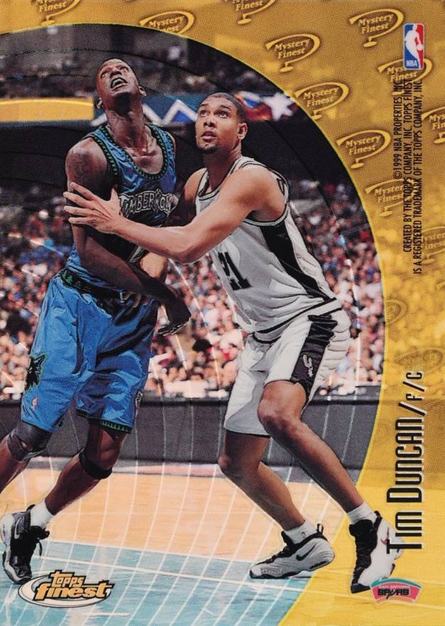 1998 Finest Mystery Shaquille O'Neal/Tim Duncan #M39 Basketball Card