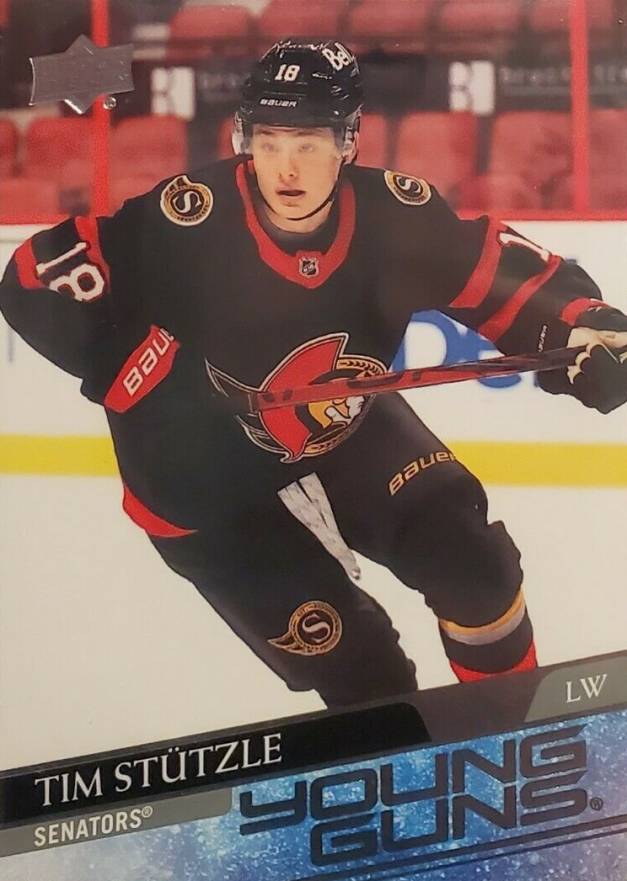 2020 Upper Deck Tim Stutzle #482 Hockey Card