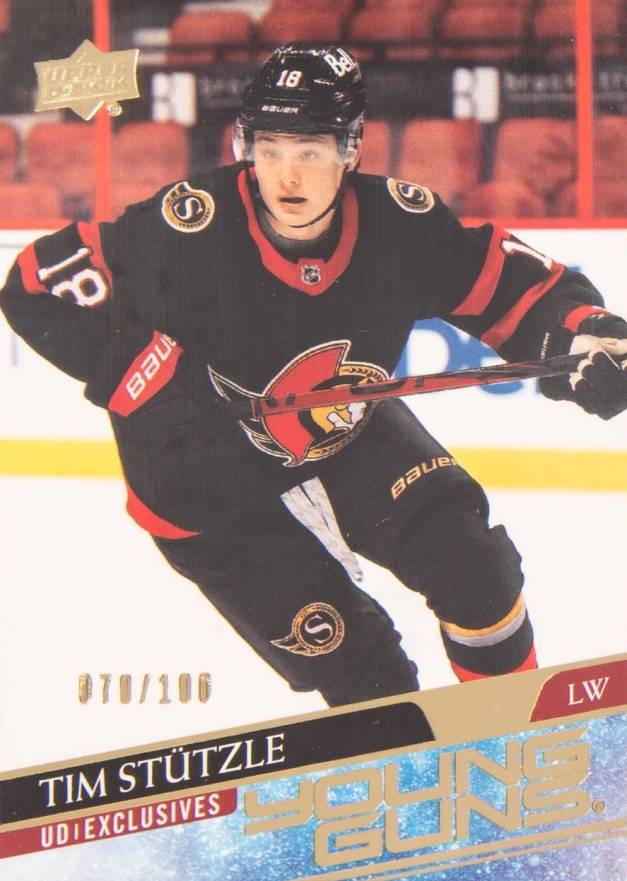 2020 Upper Deck Tim Stutzle #482 Hockey Card