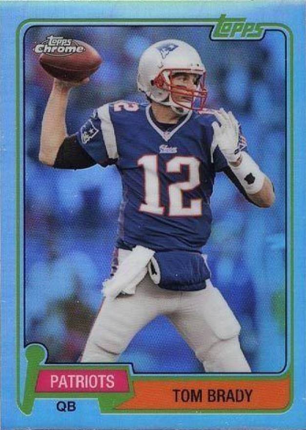 2015 Topps Chrome Mini 60th Anniversary  Tom Brady #TBRA Football Card