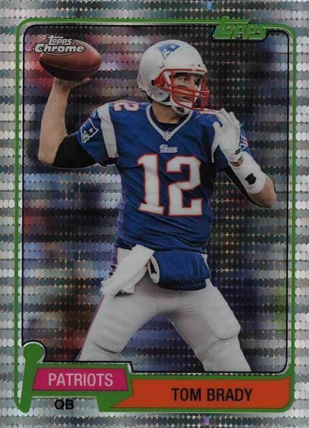 2015 Topps Chrome Mini 60th Anniversary  Tom Brady #TBRA Football Card