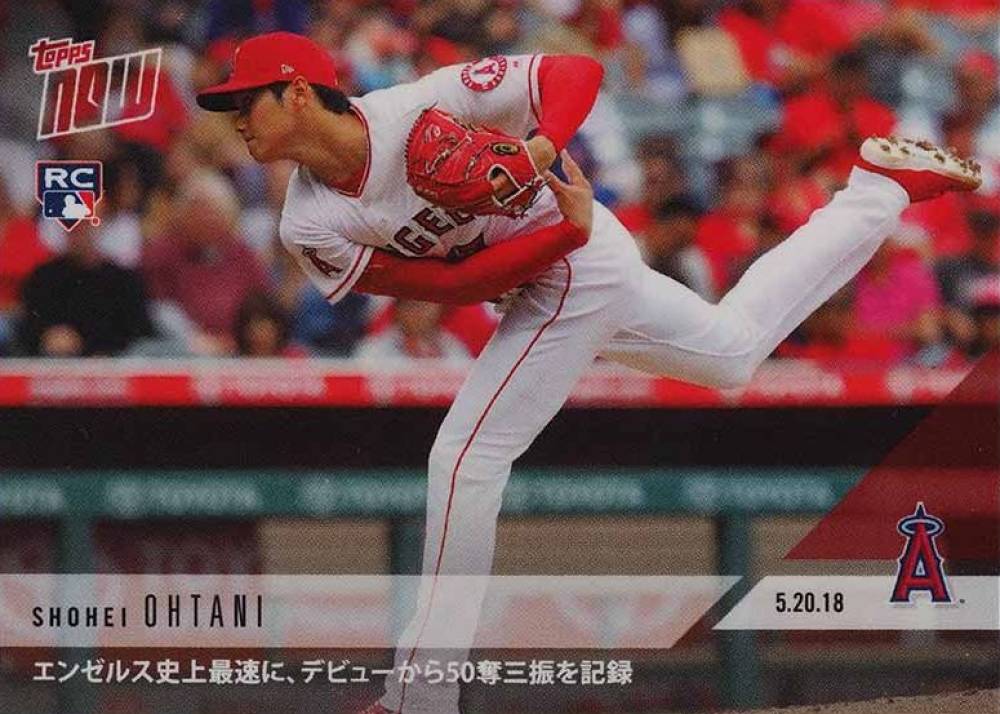 2018 Topps Now  Shohei Ohtani #234J Baseball Card