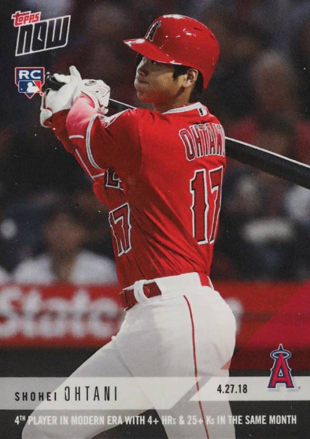 2018 Topps Now  Shohei Ohtani #136 Baseball Card