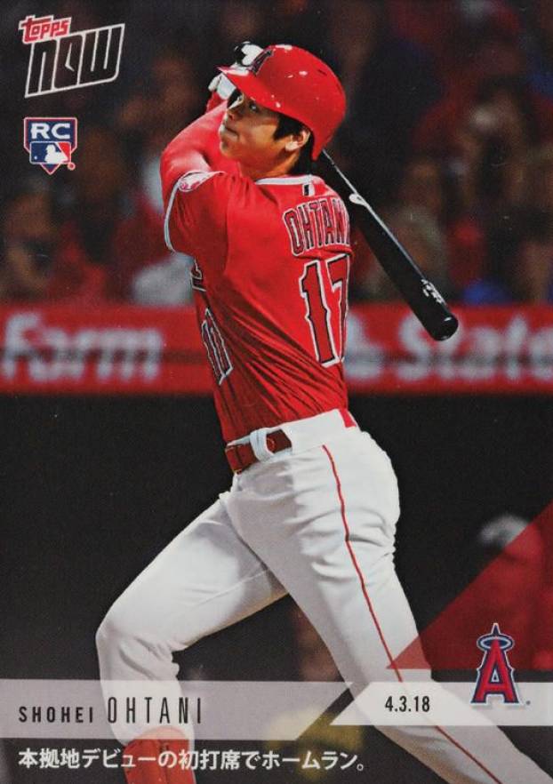 2018 Topps Now  Shohei Ohtani #32J Baseball Card