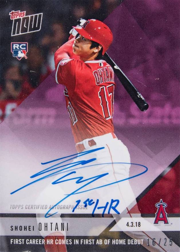 2018 Topps Now  Shohei Ohtani #32C Baseball Card