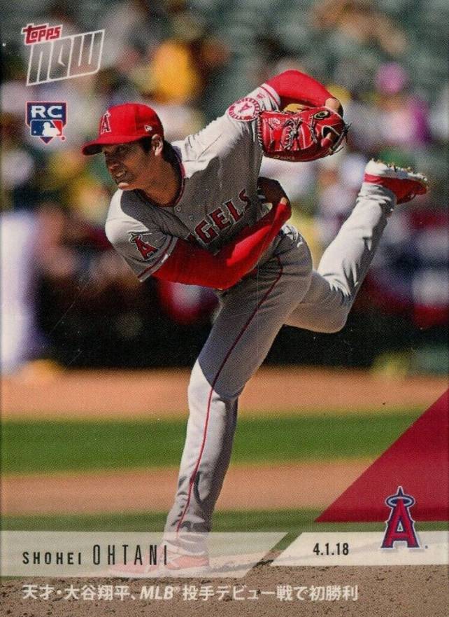 2018 Topps Now  Shohei Ohtani #23J Baseball Card