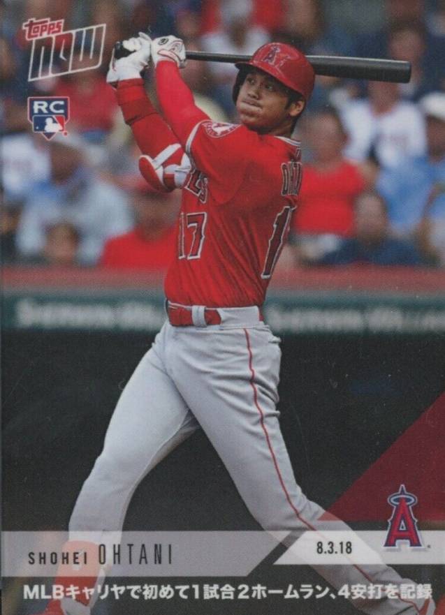 2018 Topps Now  Shohei Ohtani #553J Baseball Card