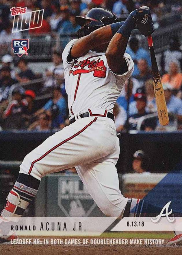 2018 Topps Now  Ronald Acuna Jr. #592 Baseball Card