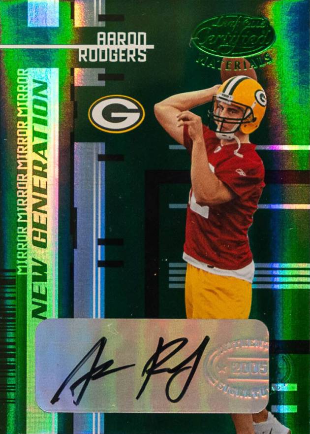 2005 Leaf Certified Materials Aaron Rodgers #162 Football Card