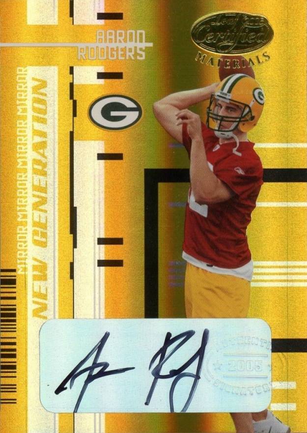 2005 Leaf Certified Materials Aaron Rodgers #162 Football Card